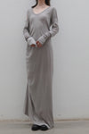 Marc Le Bihan One-shoulder cotton dress 2853 series France MLB-2853 E23-JN mastic 2853 E23